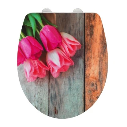 Wenko WC-Sitz Tulip Duroplast Acryl 4 Wenko WC-Sitz Tulip Duroplast Acryl – Bild 2