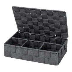 Wenko Aufbewahrungskorb Mit Deckel Adria Dunkelgrau Polypropylen 26 X 7 X 17 Cm 9 Wenko Aufbewahrungskorb Mit Deckel Adria Dunkelgrau Polypropylen 26 X 7 X 17 Cm -Wenko 96592 sb freisteller de 04