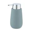 Wenko Seifenspender Badi Blaugrau 0.32 L Keramik 9.5 X 16 X 8 Cm 1 Wenko Seifenspender Badi Blaugrau 0.32 L Keramik 9.5 X 16 X 8 Cm -Wenko 96981 sb freisteller de 01