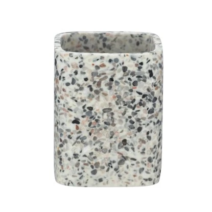 Wenko Zahnputzbecher Terrazzo Polyresin 8 X 10,5 X 8 Cm Mehrfarbig 4 Wenko Zahnputzbecher Terrazzo Polyresin 8 X 10,5 X 8 Cm Mehrfarbig – Bild 2