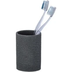 Wenko Zahnputzbecher Peanut Anthrazit -Wenko 99100 sb freisteller de 01