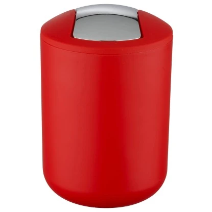 Wenko Schwingdeckeleimer Brasil 2 L Rot 4 Wenko Schwingdeckeleimer Brasil 2 L Rot – Bild 2